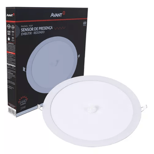 Painel Led Pop Sensor 29cm 24w 6500k Emb Redondo Br Avant