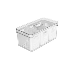 Organizador com 3 Cesto Clear Fresh 5L Martiplast - OU