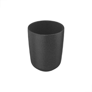 Porta Escova de Dente Osaka Cerâmica Preto 8x8x9,8cm - OU