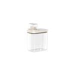 Dispenser para Amaciante Sabao Liquido 1,5L Flow Bege com Tampa Medidora - Ou.jpg