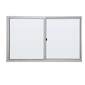 Janela De Alumínio 100x150cm 02 Folhas Natural Vidro Liso Líder Esquadraria