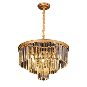 Pendente Lustre para 6 Lâmpadas Dourado para Salas e Quartos Nitrolux