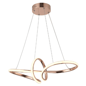 Pendente Cilindro Com LED Alumínio Rose Gold Nitrolux