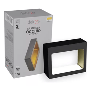Arandela de Parede Led Occhio Quadrado 2700k Avant