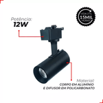 Spot Trilho Authentic Evo 12W Preto 6500K Avant.png