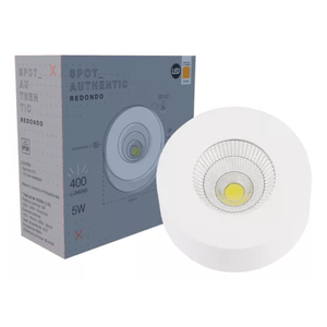 Spot Led Authentic Redondo 5w 3000k 8cm Bf Deluxe Estrutura 110v/220v Avant