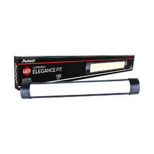 Luminária LED Avant Elegance Fit 18W Preto 6,5K Avant