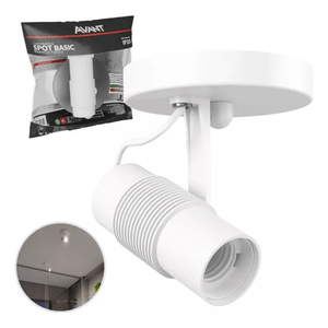 Spot De Sobrepor Basic Para 1 Lâmpada Branco Base E27 Avant
