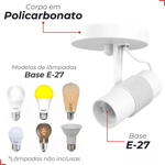 Spot De Sobrepor Basic Para 1 Lampada Branco Base E27 Avant -2-.png