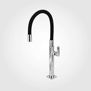Torneira para Cozinha de Mesa Bica Alta Freedom Preto Perflex