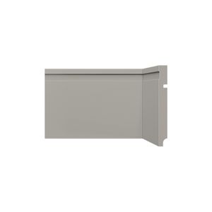 Rodapé Universal 240x15x1,6cm Poliestireno 480RP Cinza Glacial Santa Luzia
