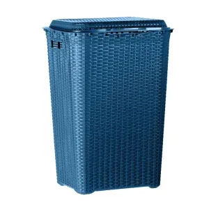 Cesto 60L Com Tampa Rattan Tiffany TopPlast
