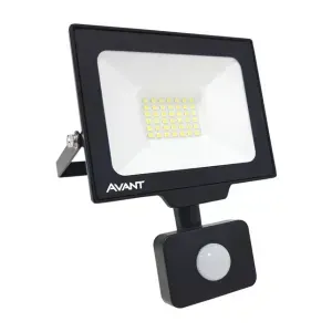 Projetor LED 30W 6500K Luz Branca Bivolt Com Sensor De Presença Avant