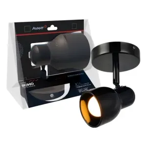 Spot Led Boho E27 110v/220v Bivolt Preto Fosco Avant