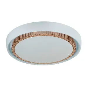 Plafon Redondo 24W Branco Aurea 3 em 1 Bivolt Blumenau