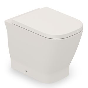 Kit Vaso Sanitário Convencional com Assento Bege Saída Vertical Gap Roca