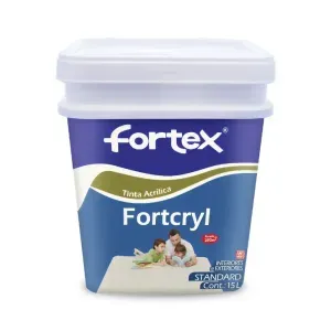 Tinta Acrílica Standard Fortcryl 15 Litros Cinza Niquel Fortex