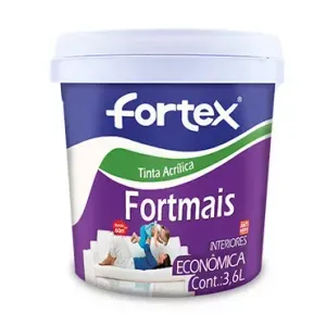 Tinta Acrílica Fortmais Cinza Médio 3,6L Fortex