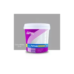 Tinta Acrílica Fortmais Cinza Médio 3,6L Fortex