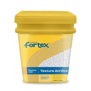 Textura Acrílica Standard Marfim Suave 25kg Fortlar Fortex