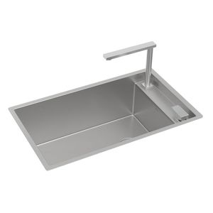 Cuba de Cozinha Retangular 70X40cm com Monocomando Inox