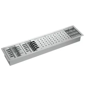 Calha Organizadora de Cozinha Deca com Sistema de Escoamento 90 Cm Inox Deca