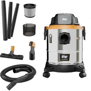 Aspirador de Pó e Água GTW INOX 20i, Compacto, 20 Litros, com Soprador e Filtro Lavável, 170mbar 1900W 220v WAP