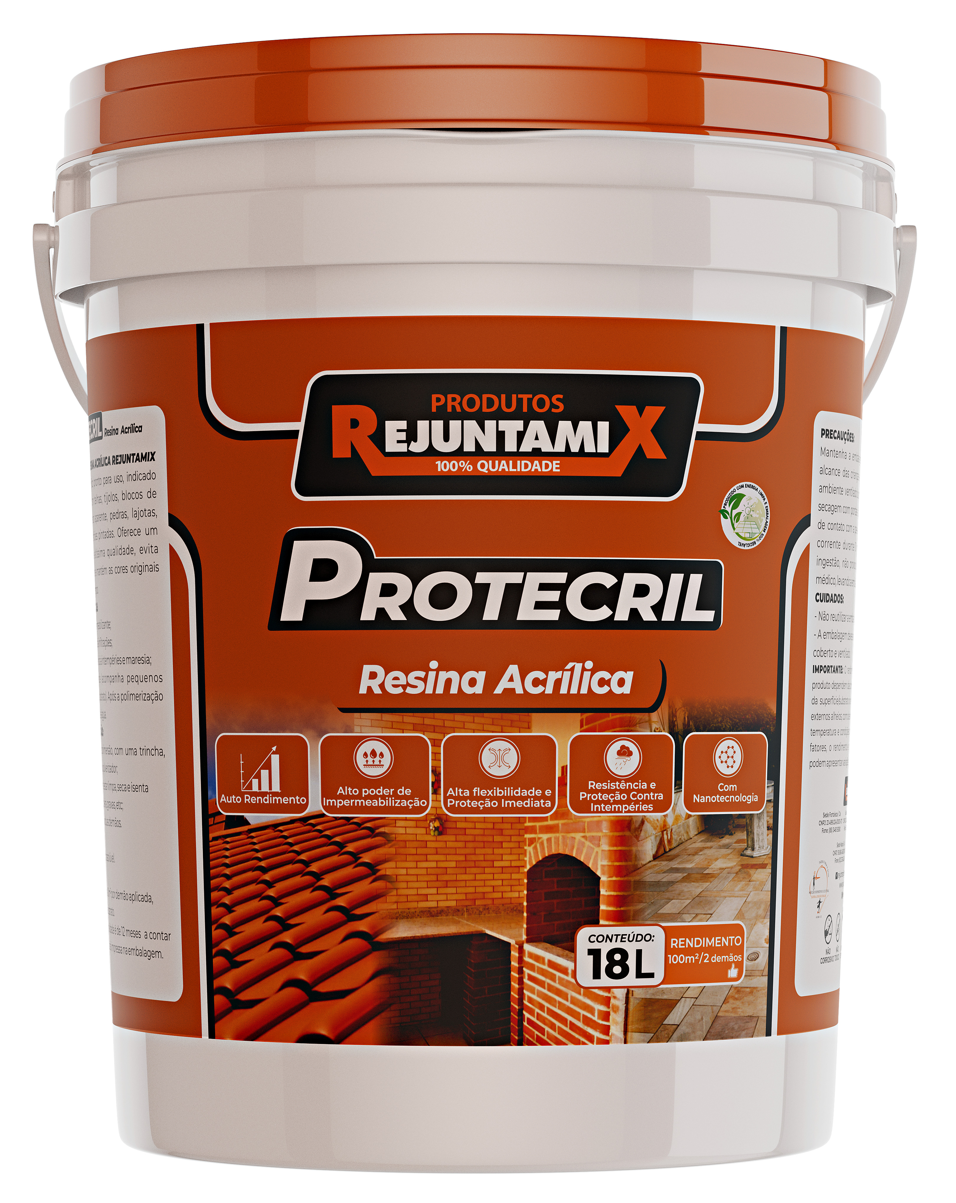 アイケア rt* Impermeabilizante Acrílico Multiuso Protecril 18L Rejuntamix