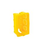 CXA RETANGULAR 4X2 AMARELO PIAL TPK .-1772558026755