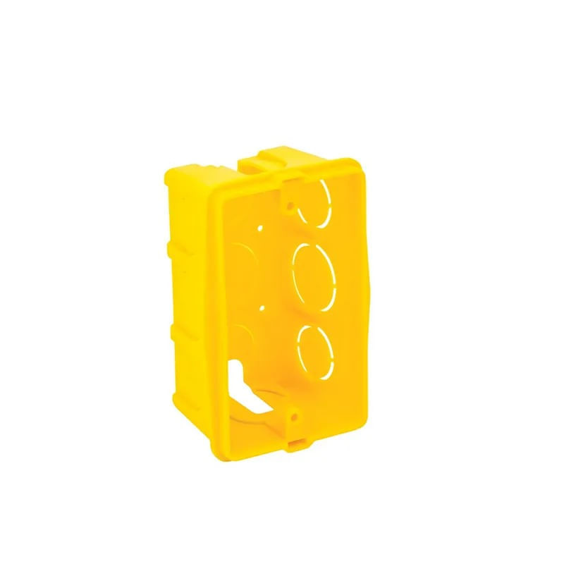 CXA RETANGULAR 4X2 AMARELO PIAL TPK .-1772558026755