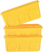 CXA RETANGULAR 4X2 AMARELO PIAL TPK .-1772559230247