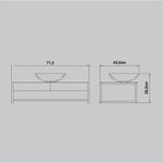 LAVABO 1922-4 71.2CM ESPARTA CRIS TREND .-1773344182557