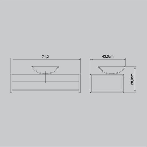 LAVABO 1922-4 71.2CM ESPARTA CRIS TREND .-1773344182557