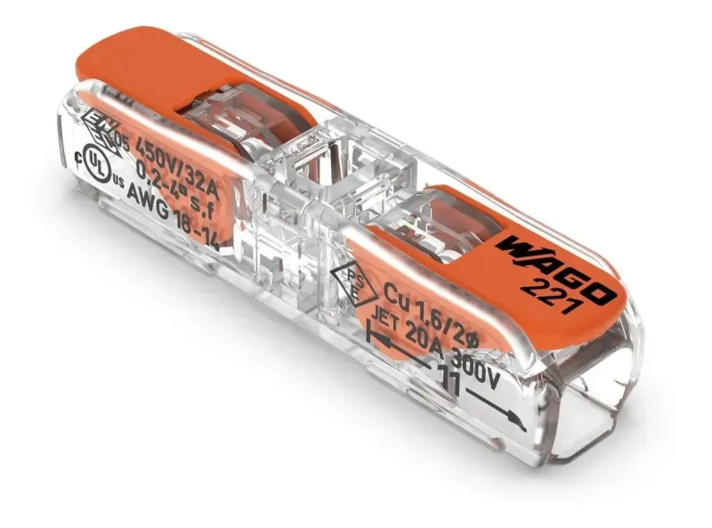 Conector Emenda 2 Polos com 2 Unidades Wago -1777291313957