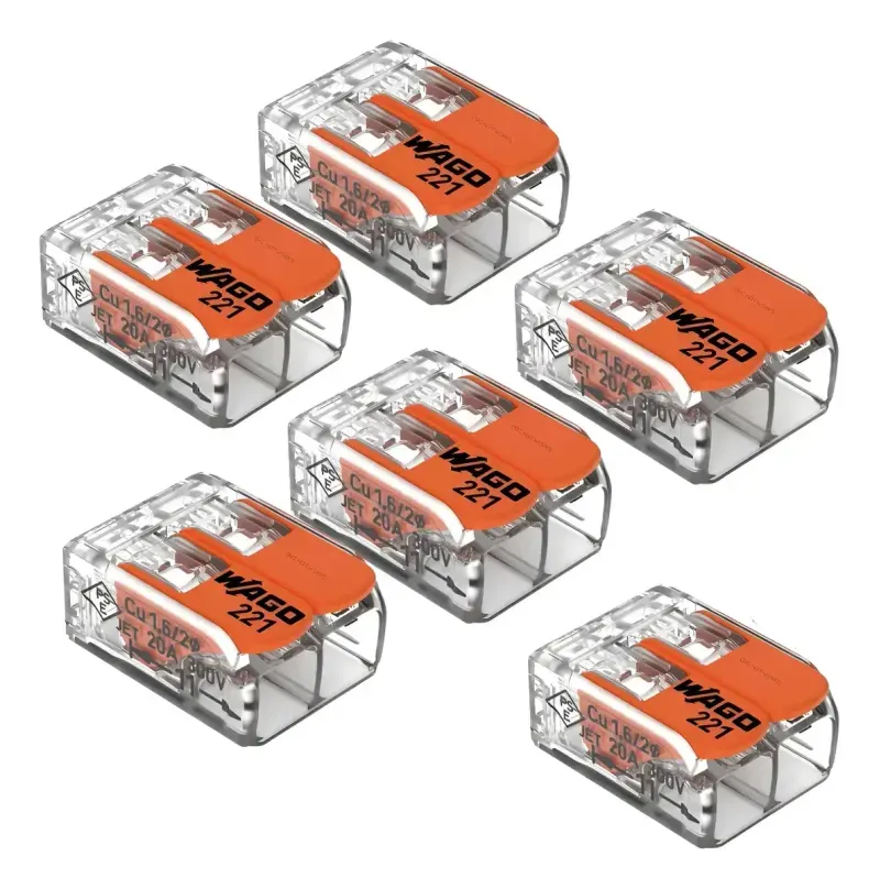 CONECTOR EMENDA 2 POLOS C/6UN WAGO TREND .-1777291727365