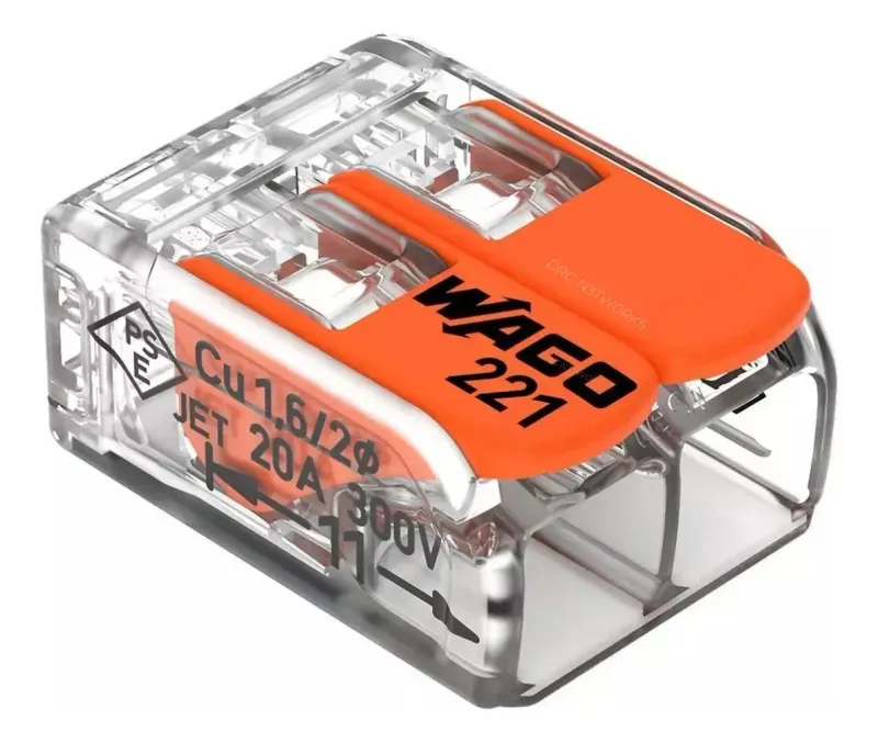 CONECTOR EMENDA 2 POLOS C/6UN WAGO TREND .-1777292146144