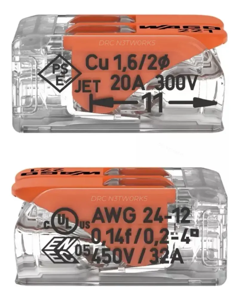 CONECTOR EMENDA 2 POLOS C/6UN WAGO TREND .-1777292159944