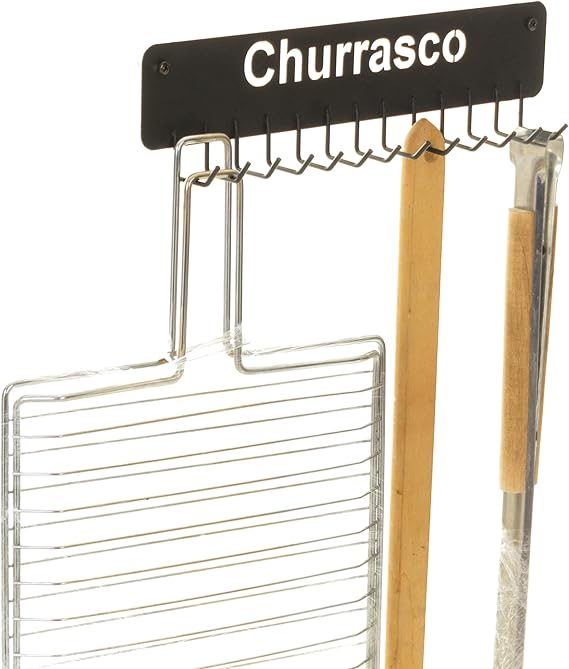 Suspenso Suspenso Para Utensilio De Churrasco Preto Metaltru-1777383065226