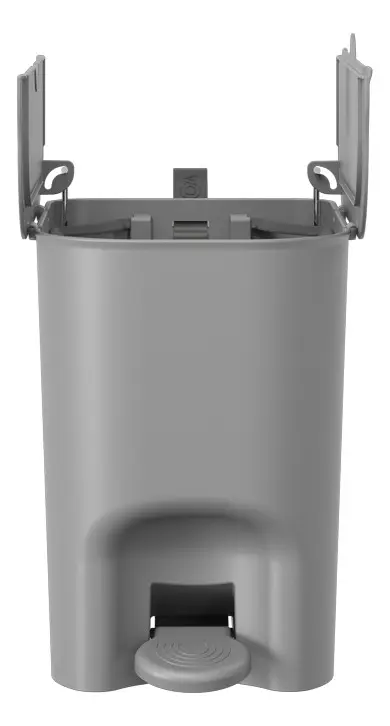 LIXEIRA BORBOLETA C/PEDAL 6L LIGHT GRAY TPK .-1777461217926