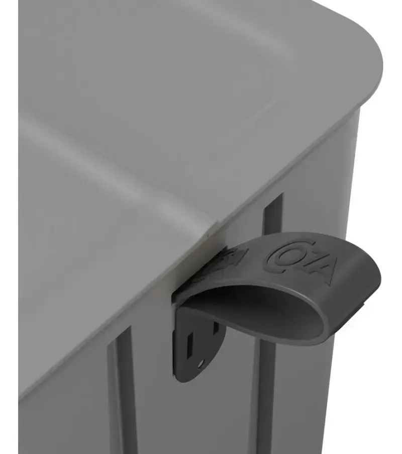 LIXEIRA BORBOLETA C/PEDAL 6L LIGHT GRAY TPK .-1777461275805