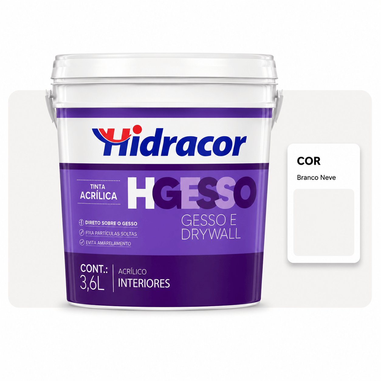 Hgesso Branco Neve Balde 3,6 L Hidracor