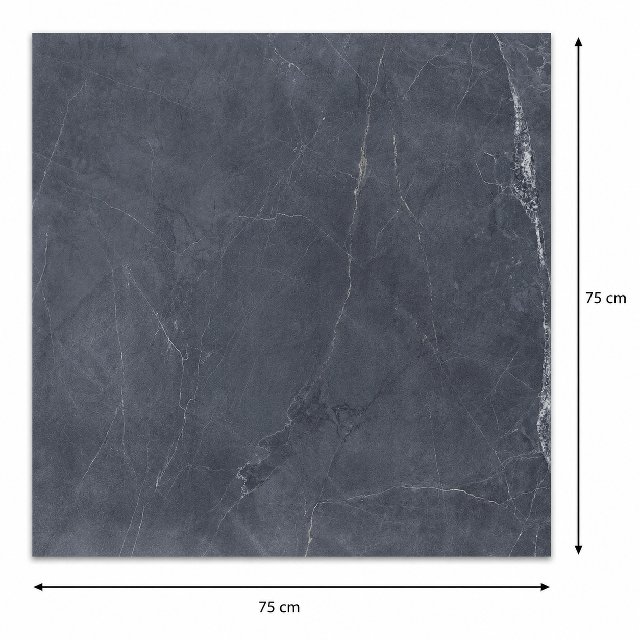 Cerâmica 75x75cm Retificada Azure Polido Tipo A Cerbras